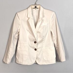 George | Women’s White Sateen 2 Button Suit Coat Blazer Jacket